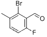 Molecular Structure of 154650-16-5 (2-BROMO-6-FLUORO-3-METHYLBENZALDEHYDE)